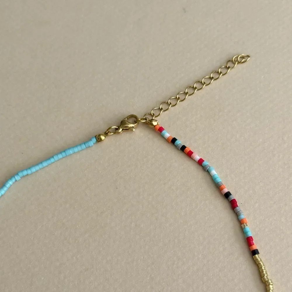 Multicolor Beaded Necklace #2422 - Picture 6 of 6